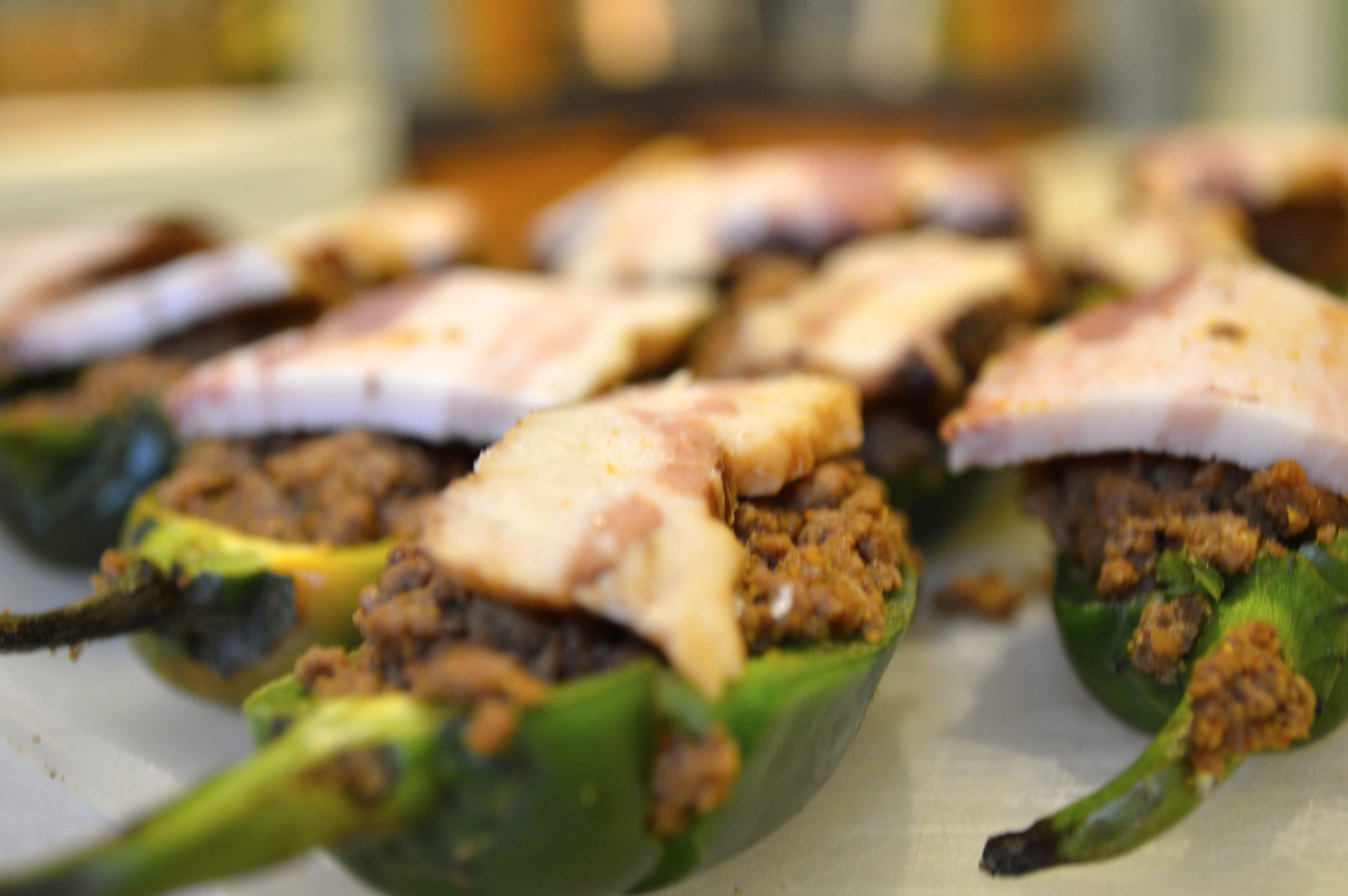 Mexican Stuffed Jalapeño Bacon Taco Boats