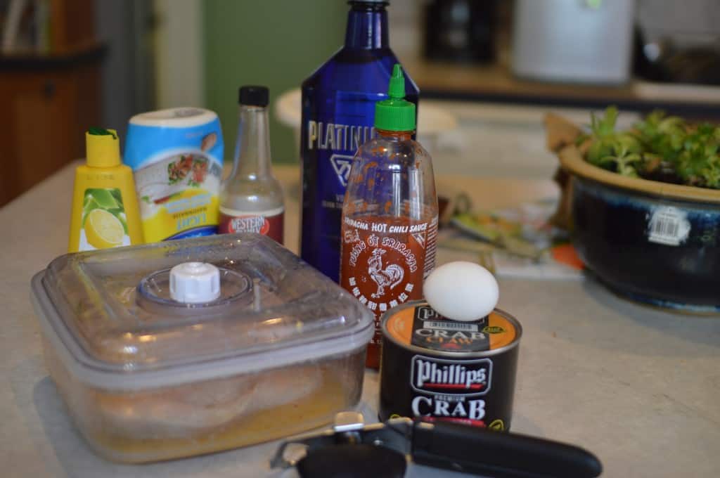 Ingredients for Grilled Crab Cakes