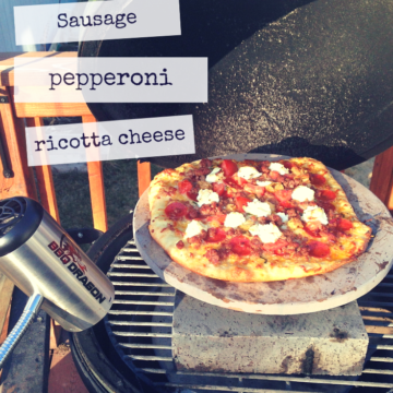 Big Green Egg Pizza- Pizza Grilled on the Big Green Egg