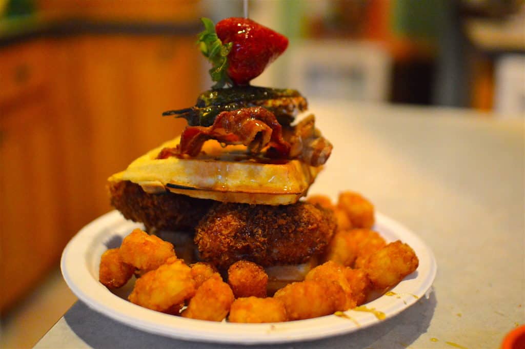 Chicken And Waffles Burger Is What You Need For Burger Month