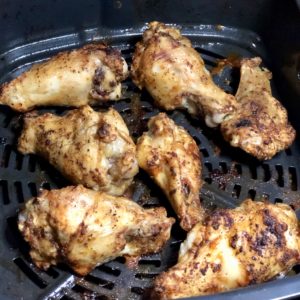 Chicken wings cooking in ninja foodi grill