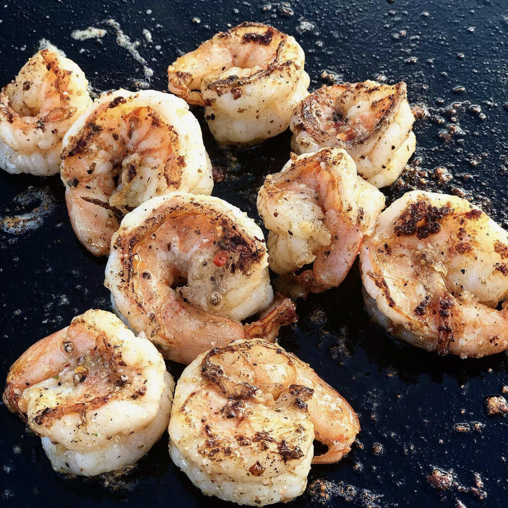 Grilled Scallops & Shrimp Cooking Scallops On The Blackstone Griddle