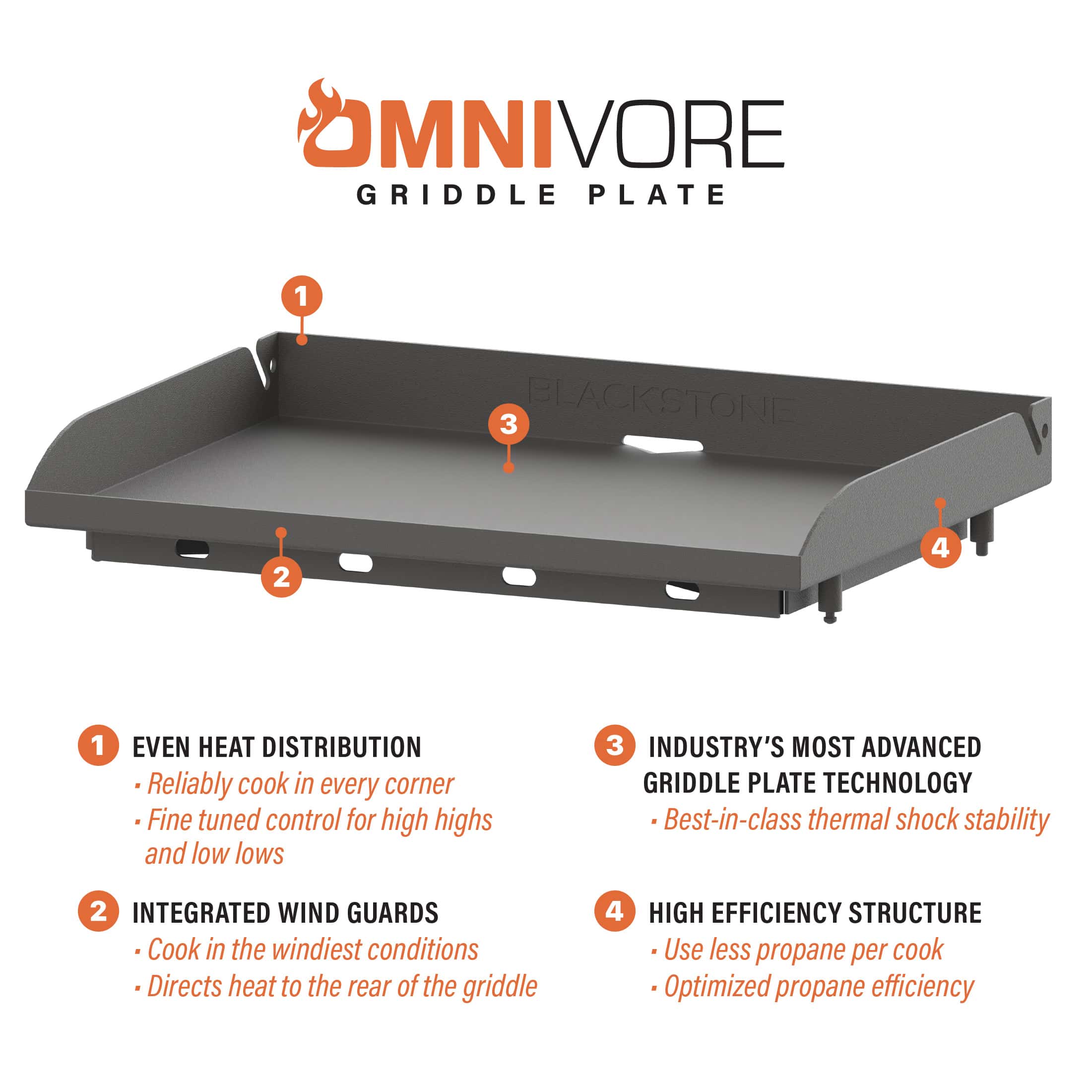 Omnivore griddle plate by Blackstone